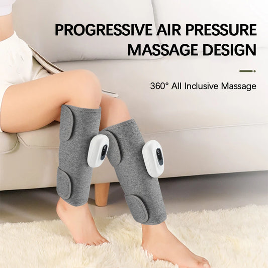 Electric 360° Air Pressure Calf Massager Wireless Leg Massage 3 Mode Airbag Compression Relax Foot Calf Muscle Blood Circulation