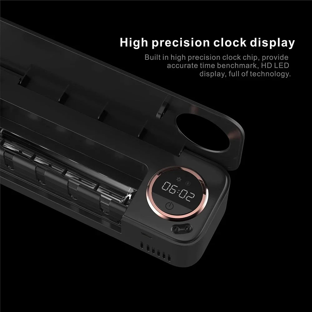 New Xiaomi UV Toothbrush Razor Storage Sterilizer LED Display Rechargeable Tooth Brush Holder Wall-Mount Bathroom Accessories