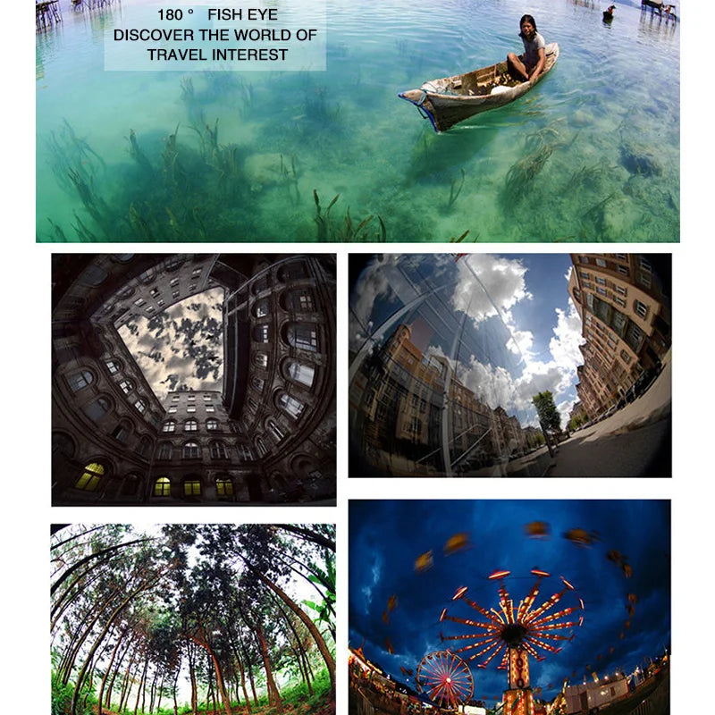 3 in 1 Fisheye Phone Lens Wide Angle Zoom Lens Fish Eye Macro Lenses Camera Kits With Clip Lens On The Phone For All Smart Phone