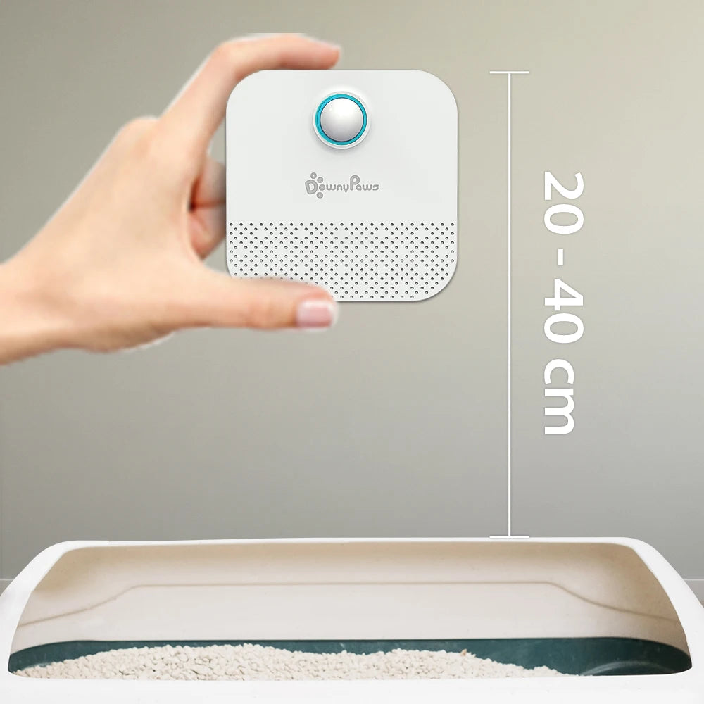 DownyPaws 4000mAh Smart Cat Odour Purifier For Cat Litter Box Deodorizer Pet Toilet Air Purifier Dog Cat Litter Deodorant