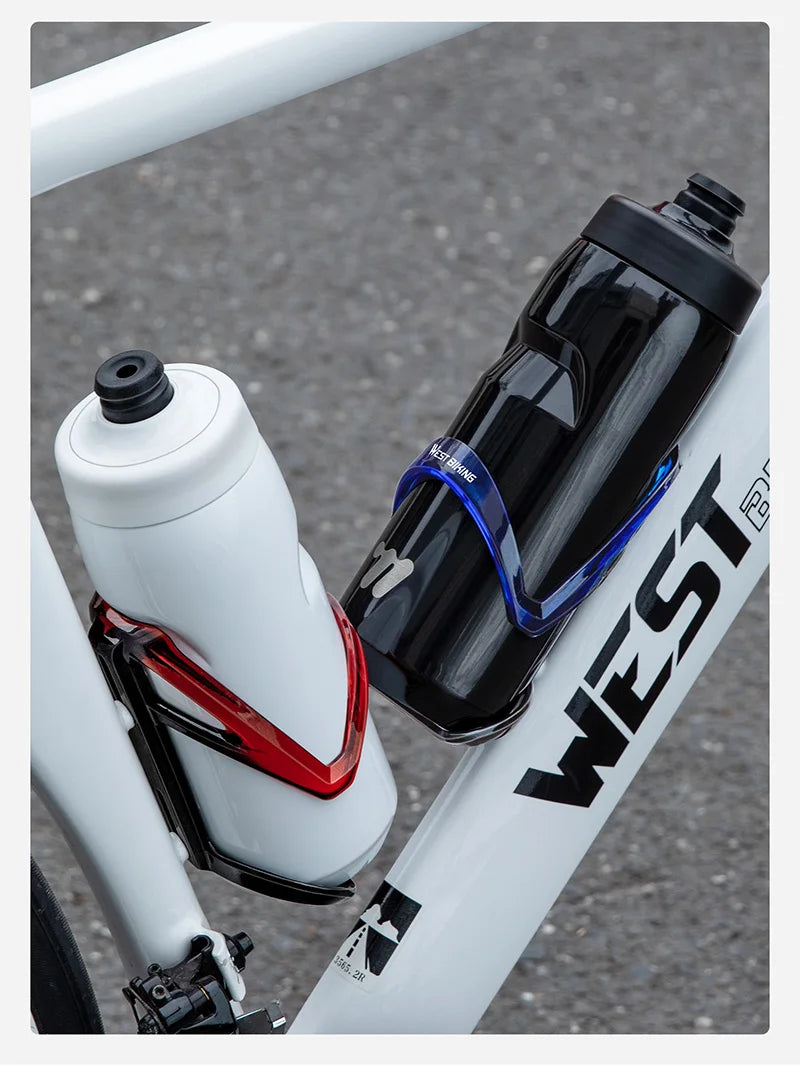 WEST BIKING Bicycle Bottle Holder Gradient Color Road Bike Lightweight Bottle Cage With Wrench MTB Round Edges Sport Cup Holder
