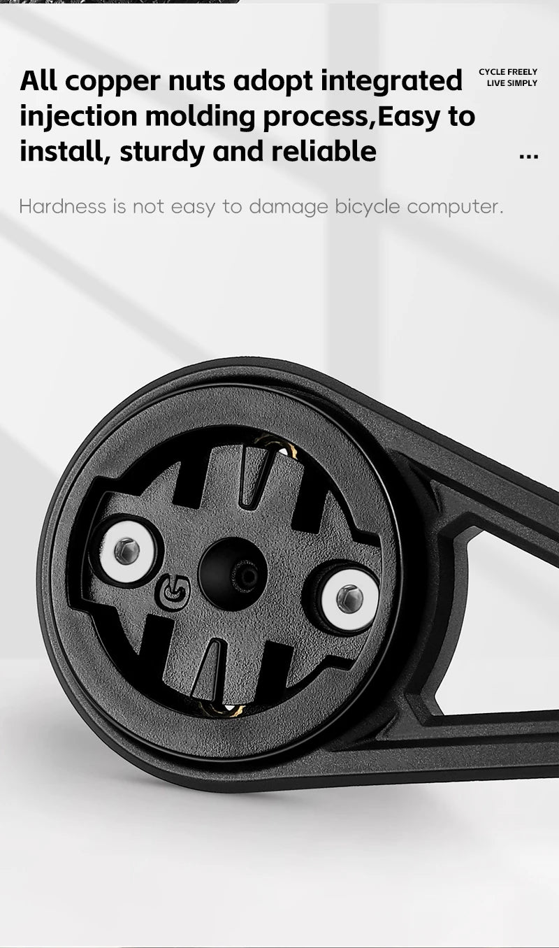 WEST BIKING Cycling Computer Holder For Garmin/Bryton/Wahoo Speedometer Bike Lights&Camera Mount MTB Road Bicycle Accessories