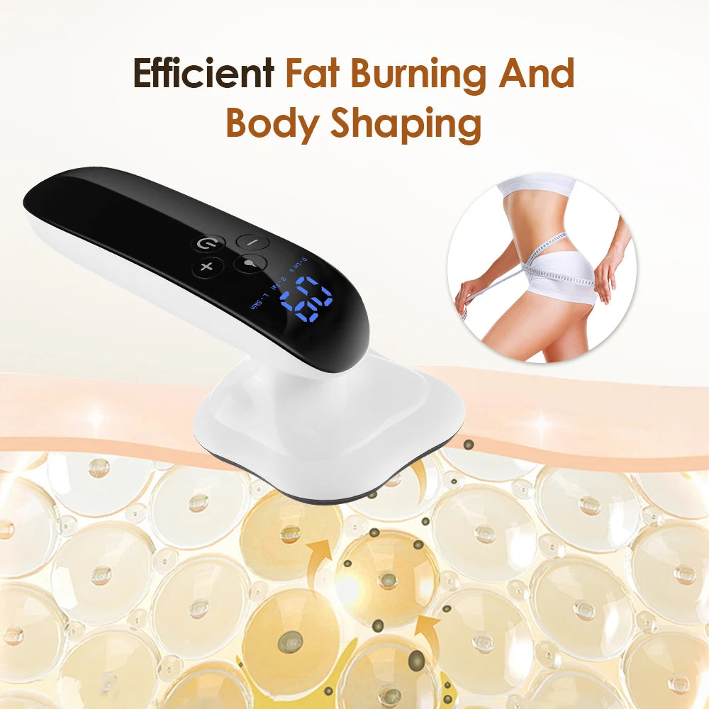 Electric Fat Remover Body Massager for Belly Waist Arm Leg Butt Cordless Body Sculpting Machine Lifting Tightening USB Charging