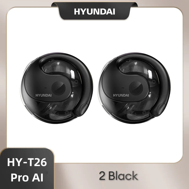 AI Real Time Translator HYUNDAI HY-T26 PRO Earbuds 98% Accuracy Wireless BT Translation Earphones for Travel Business Learning