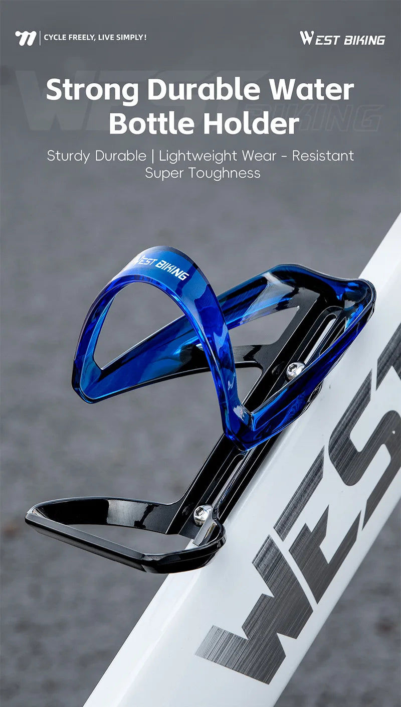 WEST BIKING Bicycle Bottle Holder Gradient Color Road Bike Lightweight Bottle Cage With Wrench MTB Round Edges Sport Cup Holder