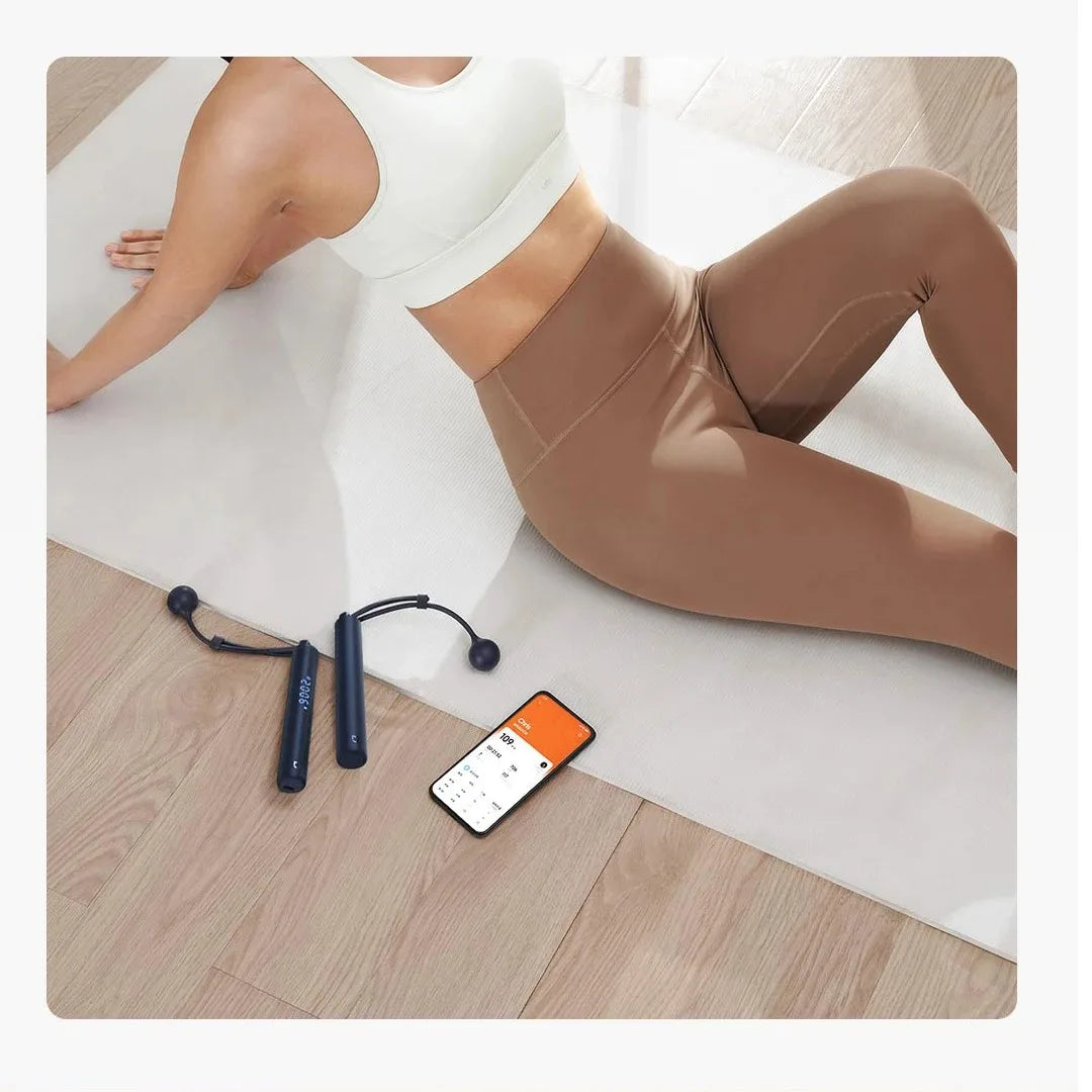 Xiaomi Mijia Smart Skipping Jump Rope Digital Counter with App Adjustable Calorie Calculation Sport Fitness Exercise Lose Weight