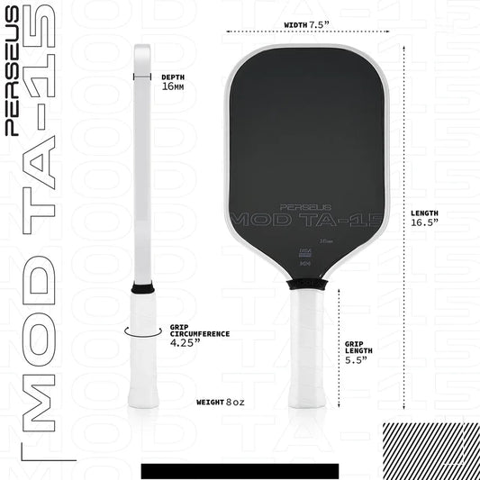 Carbon Fiber Pickleball Paddle 16mm  Pro Player Edition Gen 3 Propulsion Core Thermoformed Elite Graphite Toray T700 MOD TA-15