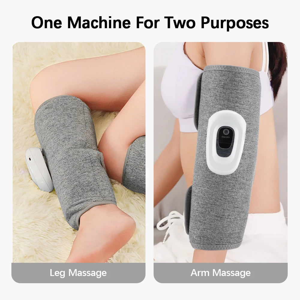 Electric 360° Air Pressure Calf Massager Wireless Leg Massage 3 Mode Airbag Compression Relax Foot Calf Muscle Blood Circulation