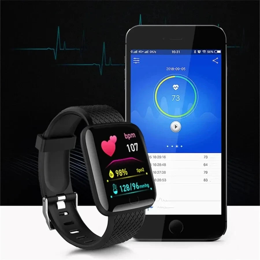 Multifunction Smart Watch For Men Women Kids Message Remind Music Control Sport Step Calories D13 Smartwatch Alarm Clock