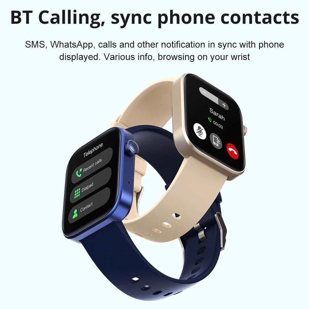 Smartwatch Men Women Health Monitoring IP68 Waterproof COLMI P71 Voice Calling  Smart Notifications Voice Assistant Smart Watch