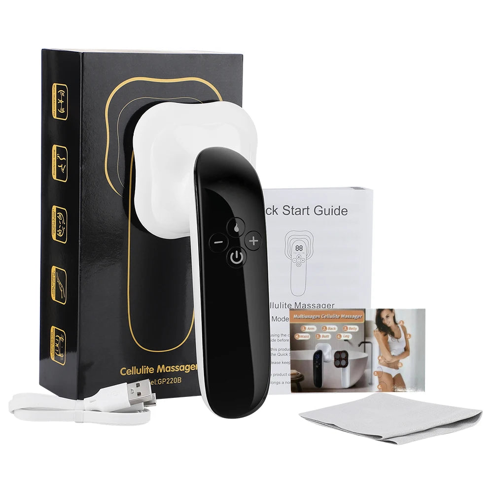 Electric Fat Remover Body Massager for Belly Waist Arm Leg Butt Cordless Body Sculpting Machine Lifting Tightening USB Charging