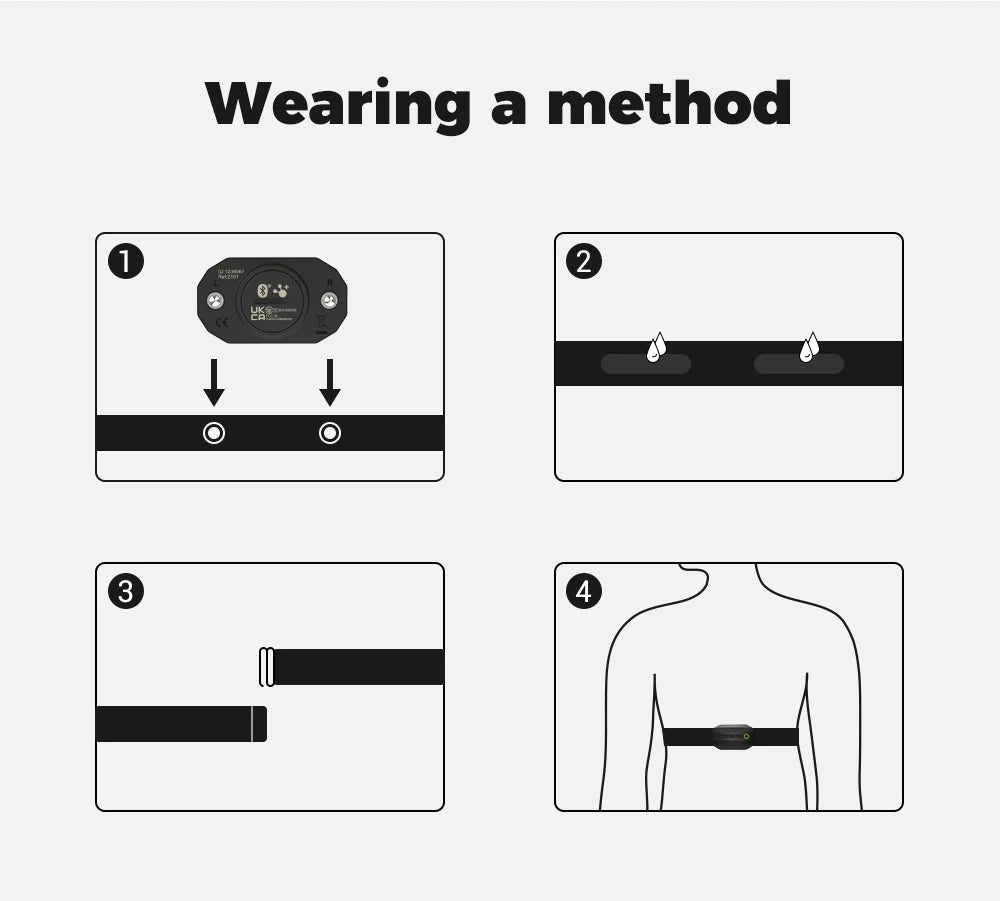 COOSPO Heart Rate Sensor With Chest Strap Dual Mode ANT Bluetooth H808S Cycling Computer for Wahoo Garmin Zwift Sports Monitor