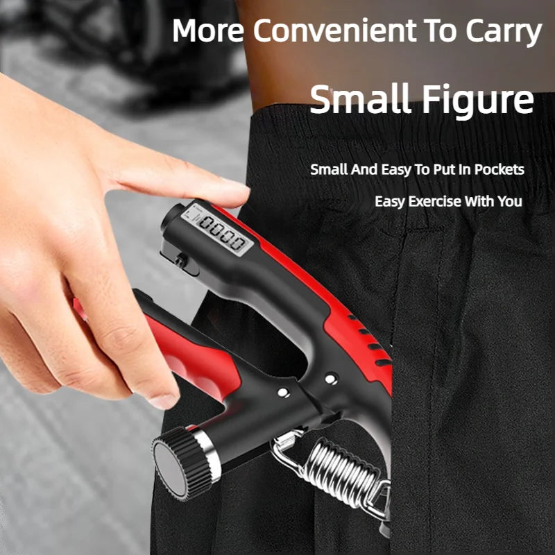 10-100KG Electronic Smart Counting Hand Grip Adjustment Exercise Power Strengthening Pliers Spring Finger Pinch Wrist Training
