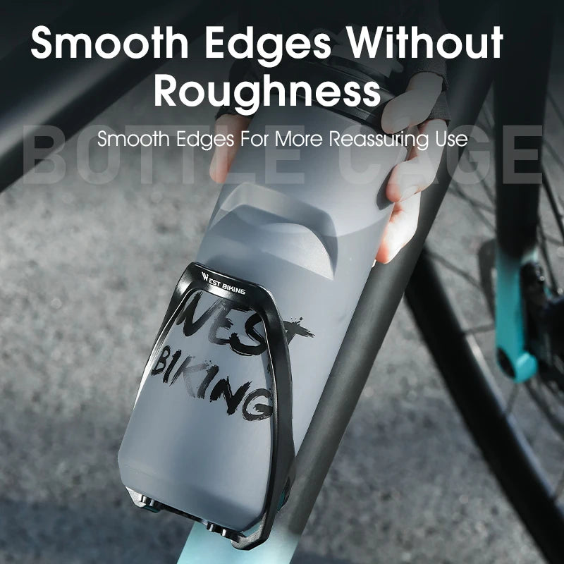 WEST BIKING Cycling Water Bottle Cage Multicolor Bottle Bracket Lightweight One-piece MTB Road Bike Bottle Cage Drink Cup Stand