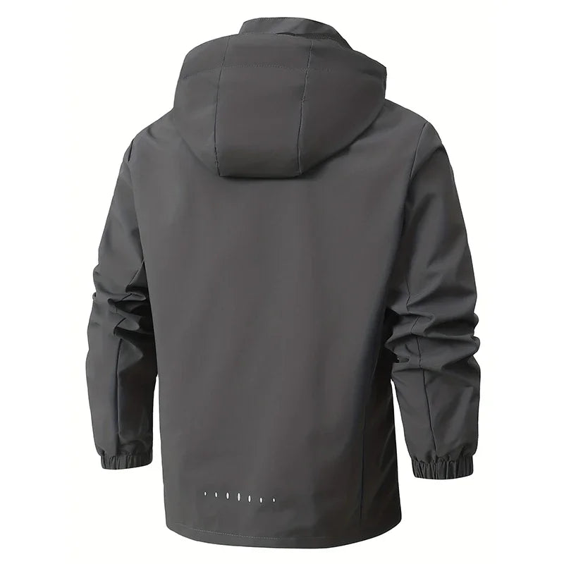 Men Casual Jacket Outdoor Windproof Waterproof Athletes Spring Autumn New  Men Jacket Coat Detachable Hat Jackets Male M-5XL
