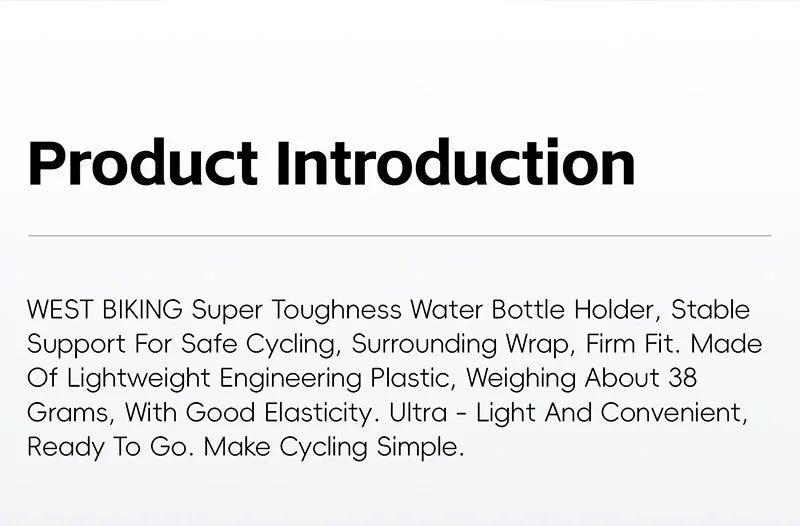 WEST BIKING Bicycle Bottle Holder Gradient Color Road Bike Lightweight Bottle Cage With Wrench MTB Round Edges Sport Cup Holder