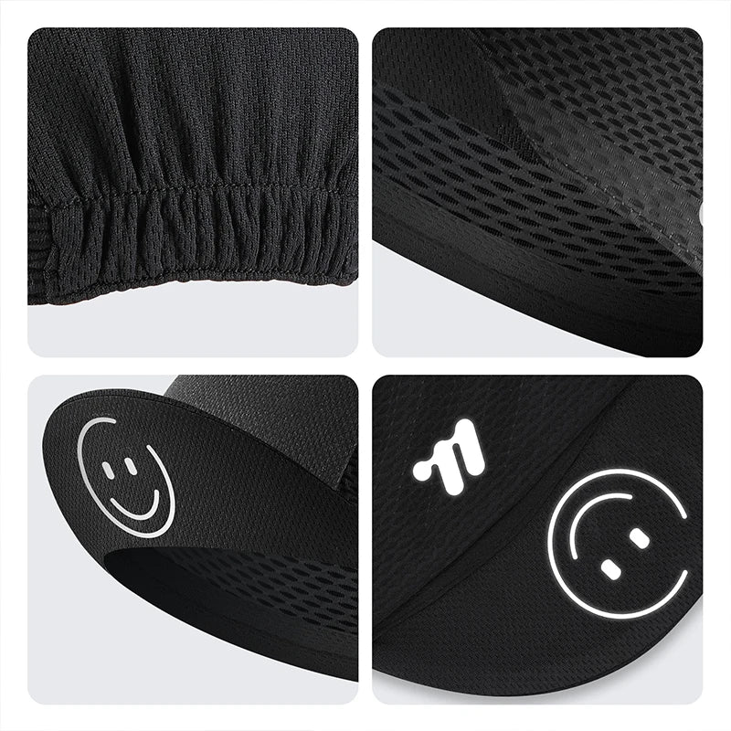 WEST BIKING Cycling Cap With Brim Sun Protection Summer Breathable Sports Quick Dry Bicycle Hat Men Bike Headwear Gorra Ciclismo