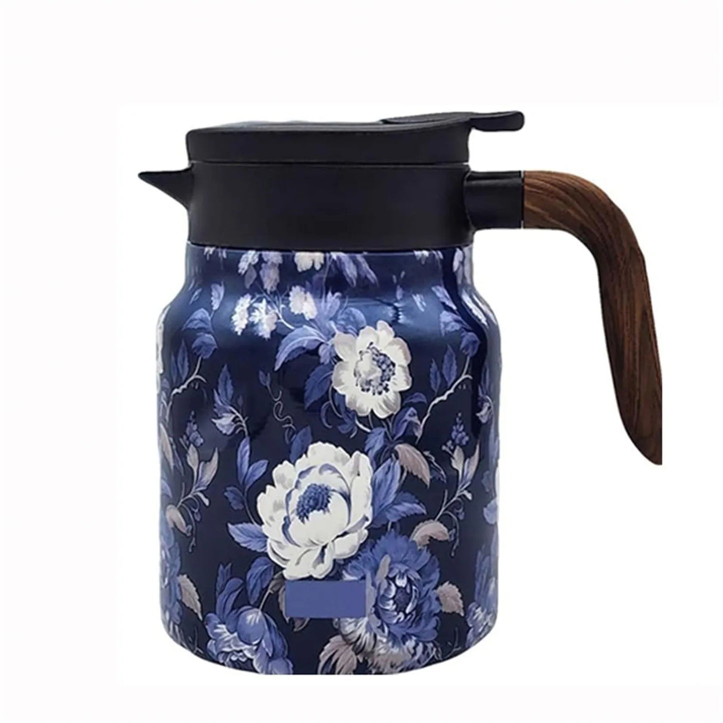 Vintage Floral Pattern Tea Thermos – Built-In Infuser 800/1000ml Floral Tea Kettle Stewed Teapot Tea Separation Water Bottle