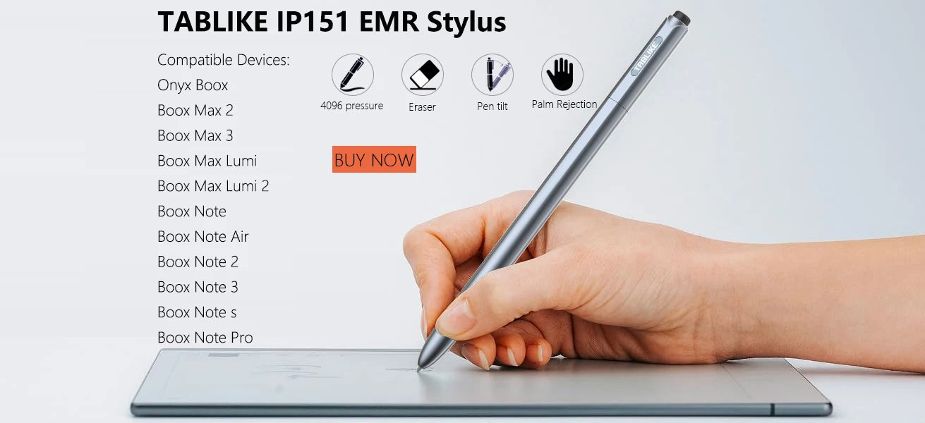 Stylus Electromagnetic Pen 2 For Onyx Boox Note 2 E-Reader, for ONYX Boox Magnetic Suction Official Original E-book Replacement