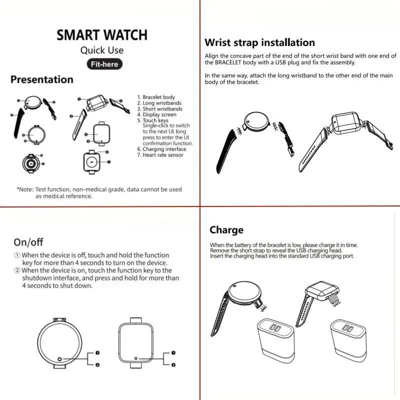 Multifunction Smart Watch For Men Women Kids Message Remind Music Control Sport Step Calories D13 Smartwatch Alarm Clock