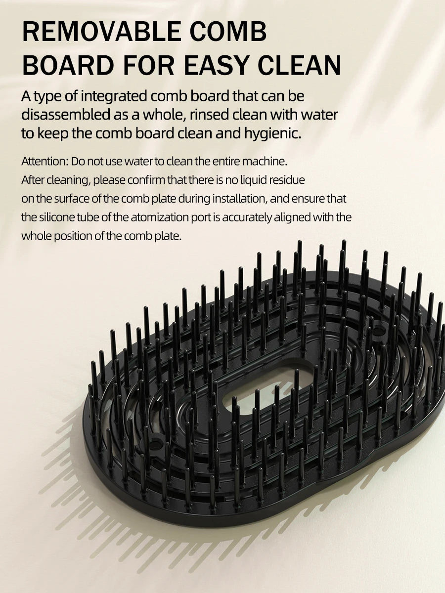 4in1 NIR Massage Comb Essential Hair Oil Applicator Bomb Included Head Spa Relaxation Treatment Plasma Photon Hair Comb Massager