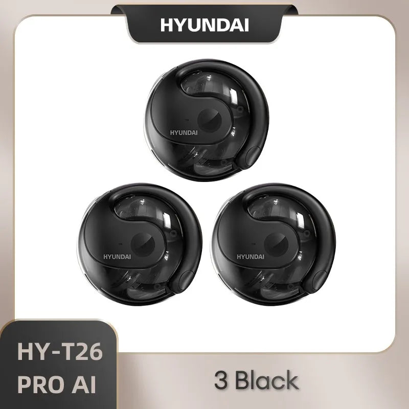 AI Real Time Translator HYUNDAI HY-T26 PRO Earbuds 98% Accuracy Wireless BT Translation Earphones for Travel Business Learning