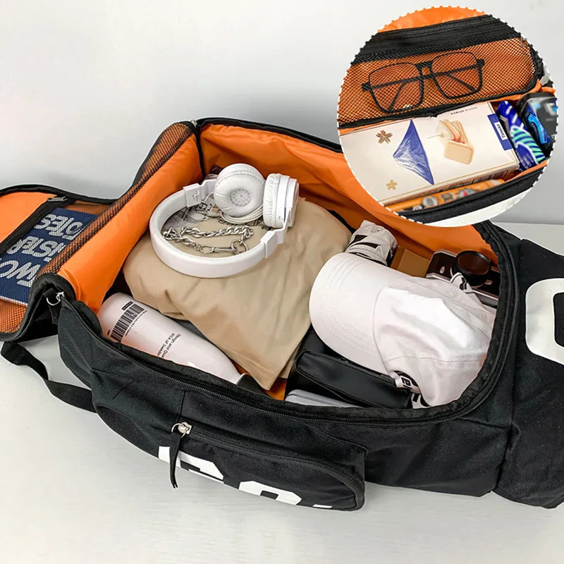 Sport Gym Bag Men Fitness Travel Backpack Large Waterproof Skate Pack For Shoulder Crossbody Training Laptop Dry Wet School Bags Free Shipping