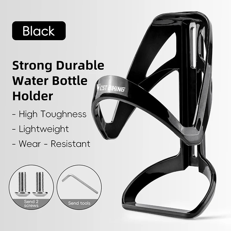 WEST BIKING Bicycle Bottle Holder Gradient Color Road Bike Lightweight Bottle Cage With Wrench MTB Round Edges Sport Cup Holder