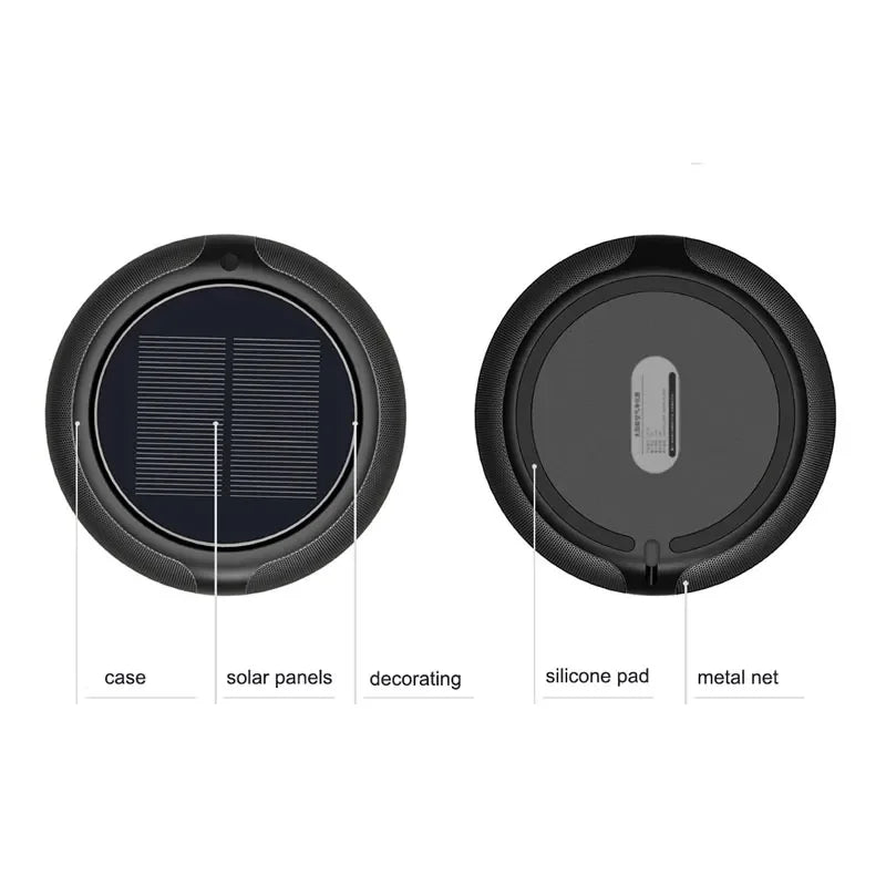 New Air Purifier Solar Charging Car Ionizer HEPA Filter Ion Deodorant Air Fresh Usb Ozone Generator Vehicle Electric Home Gift