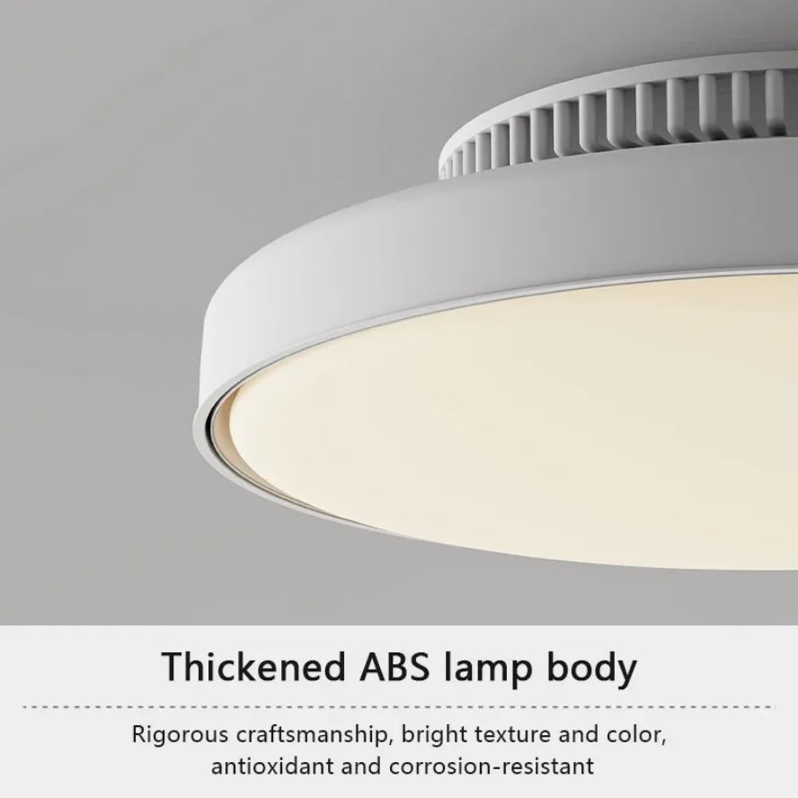 Modern LED Ceiling Fan Lights Invisible Leaf Less Low Decibel Remote Dimming Fan Lights Bedroom Living Room Home Electric Fan