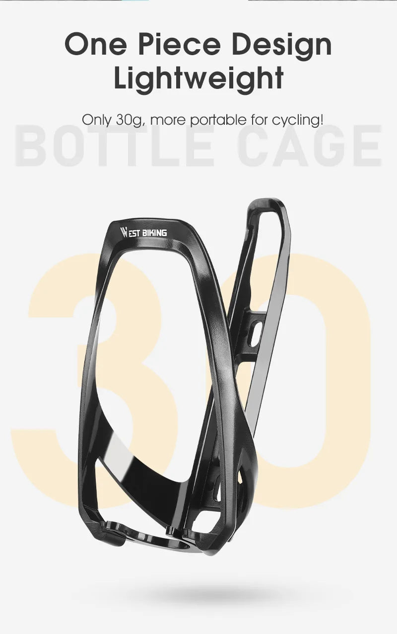 WEST BIKING Cycling Water Bottle Cage Multicolor Bottle Bracket Lightweight One-piece MTB Road Bike Bottle Cage Drink Cup Stand