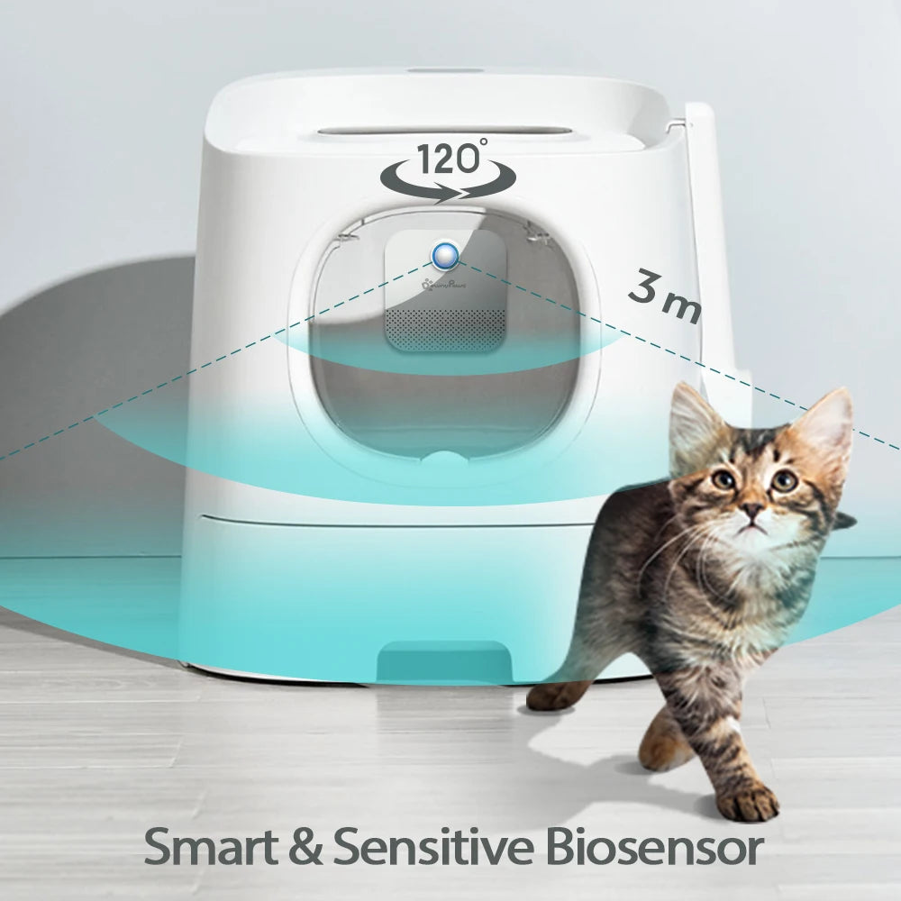 DownyPaws 4000mAh Smart Cat Odour Purifier For Cat Litter Box Deodorizer Pet Toilet Air Purifier Dog Cat Litter Deodorant