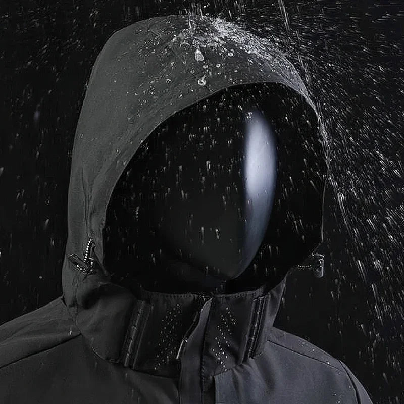 Men Casual Jacket Outdoor Windproof Waterproof Athletes Spring Autumn New  Men Jacket Coat Detachable Hat Jackets Male M-5XL