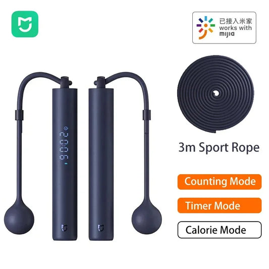 Xiaomi Mijia Smart Skipping Jump Rope Digital Counter with App Adjustable Calorie Calculation Sport Fitness Exercise Lose Weight