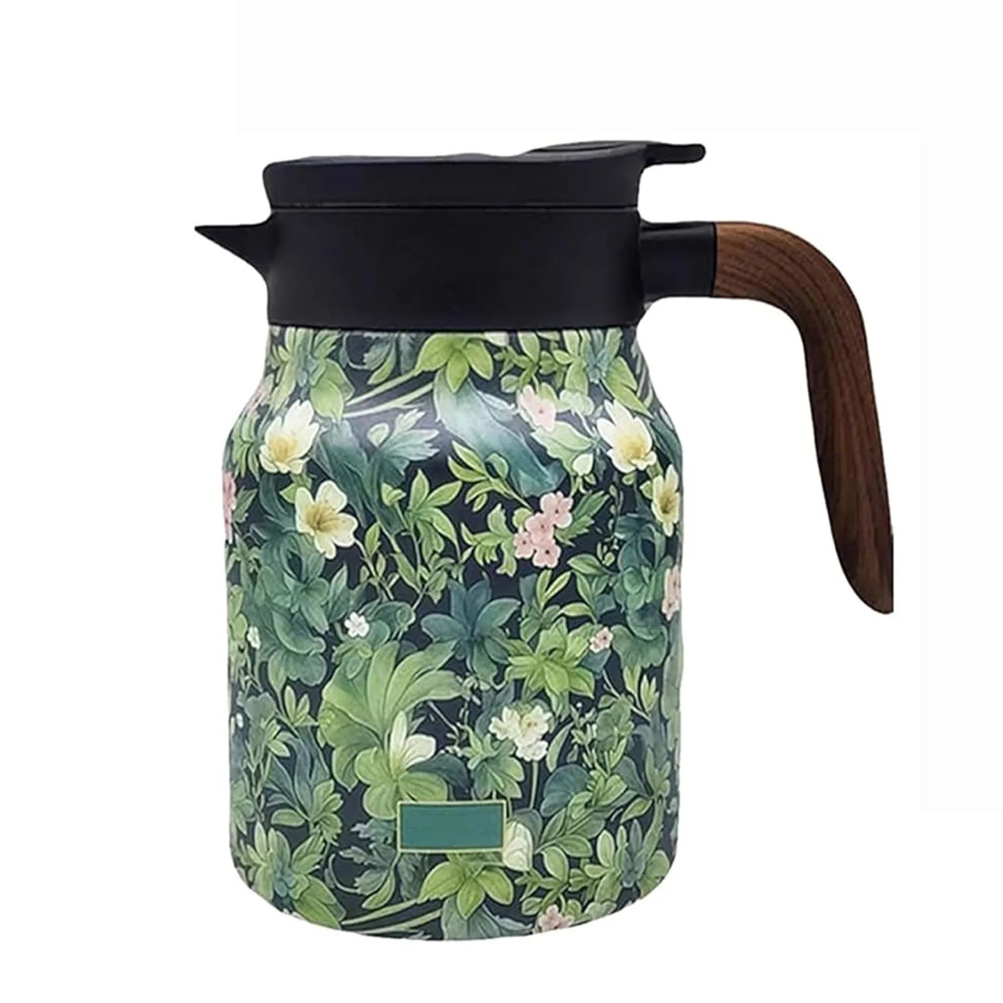 Vintage Floral Pattern Tea Thermos – Built-In Infuser 800/1000ml Floral Tea Kettle Stewed Teapot Tea Separation Water Bottle