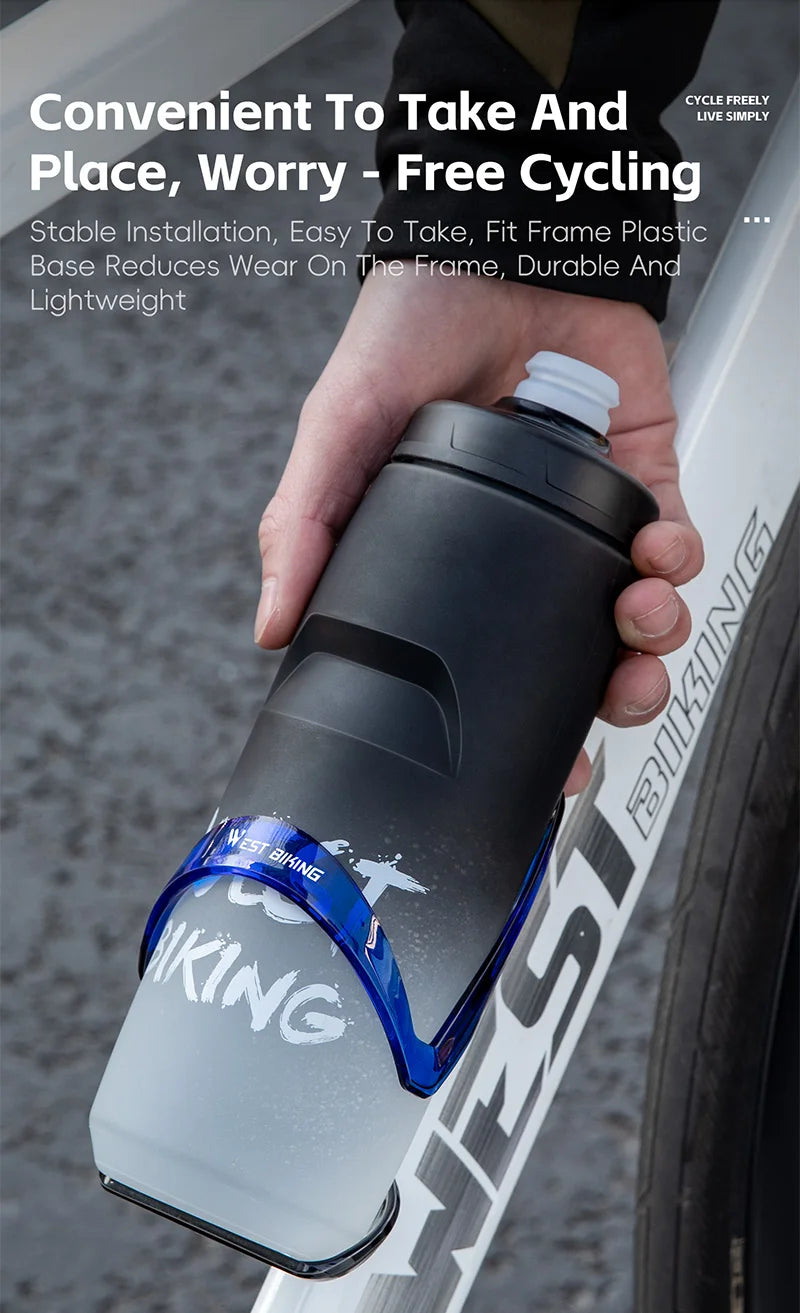WEST BIKING Bicycle Bottle Holder Gradient Color Road Bike Lightweight Bottle Cage With Wrench MTB Round Edges Sport Cup Holder