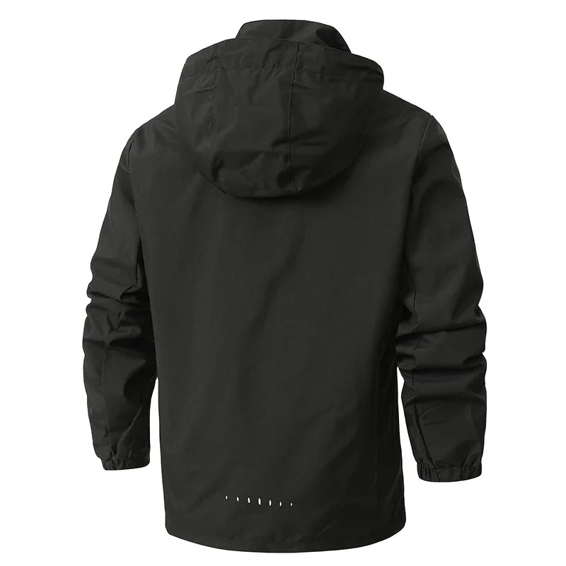 Men Casual Jacket Outdoor Windproof Waterproof Athletes Spring Autumn New  Men Jacket Coat Detachable Hat Jackets Male M-5XL
