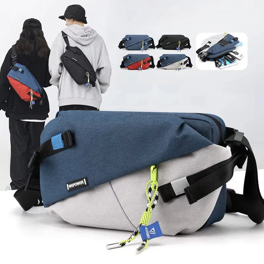 High Quality Nylon Panelled Waist Packs 2025 New Brand Unisex Chest Pack Casual Outdoor Travel Crossbody Bag Men Wasit Belt Bags