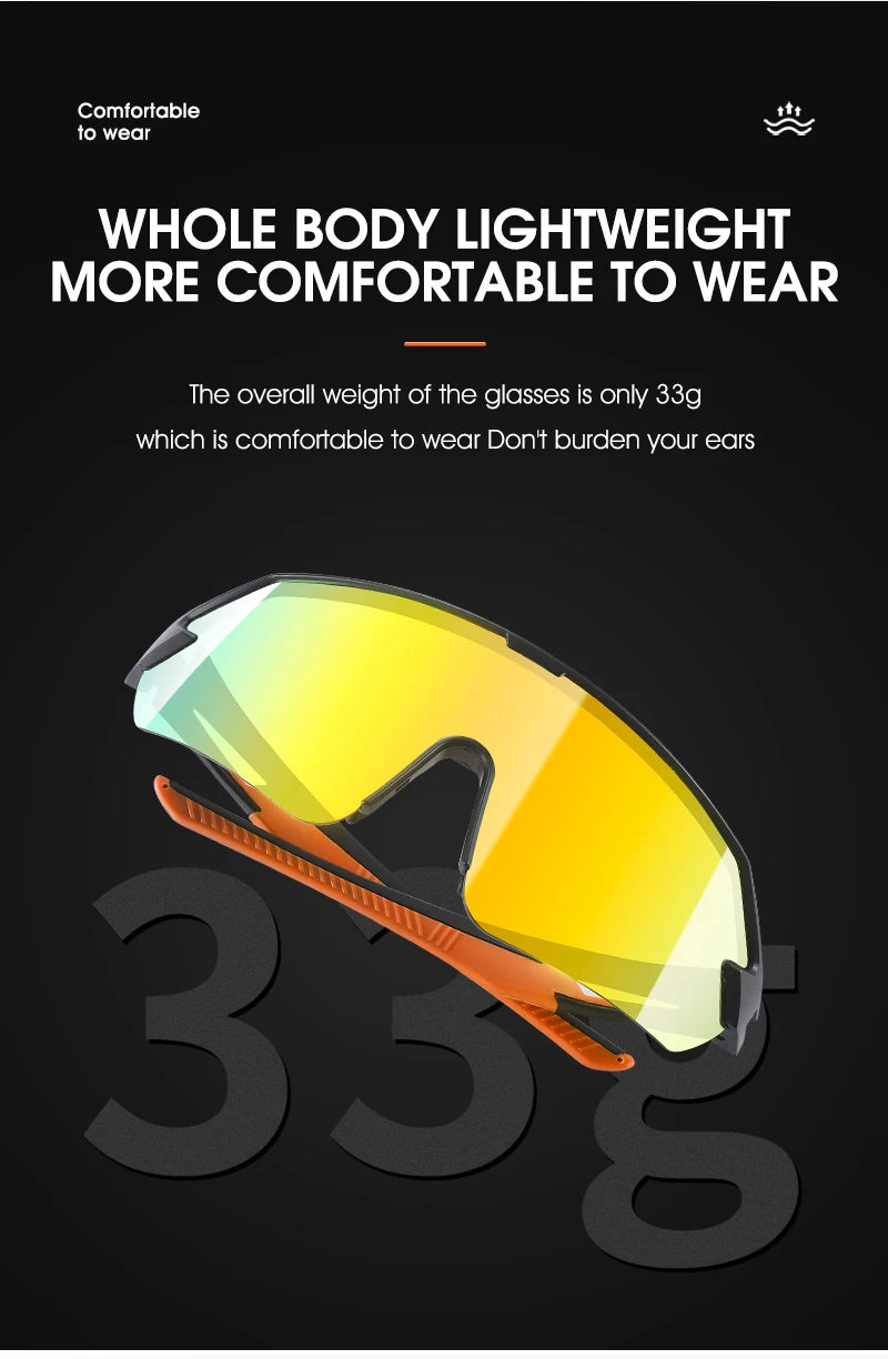 WEST BIKING Cycling Glasses for Men Women UV 400 Sports Sunglasses PU Windproof Biking Goggles for Running Hiking Golf Driving