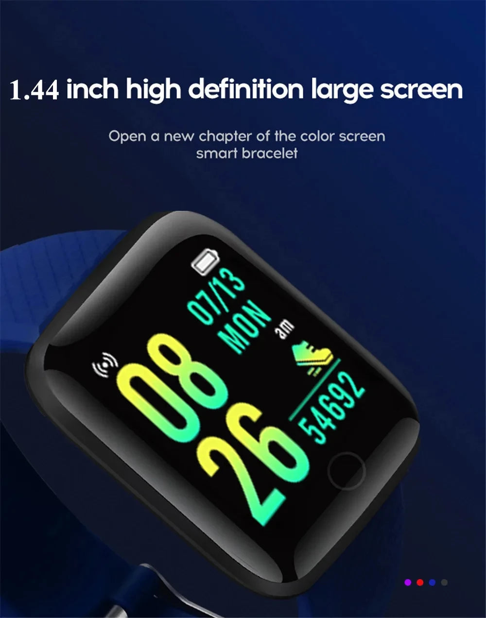Multifunction Smart Watch For Men Women Kids Message Remind Music Control Sport Step Calories D13 Smartwatch Alarm Clock
