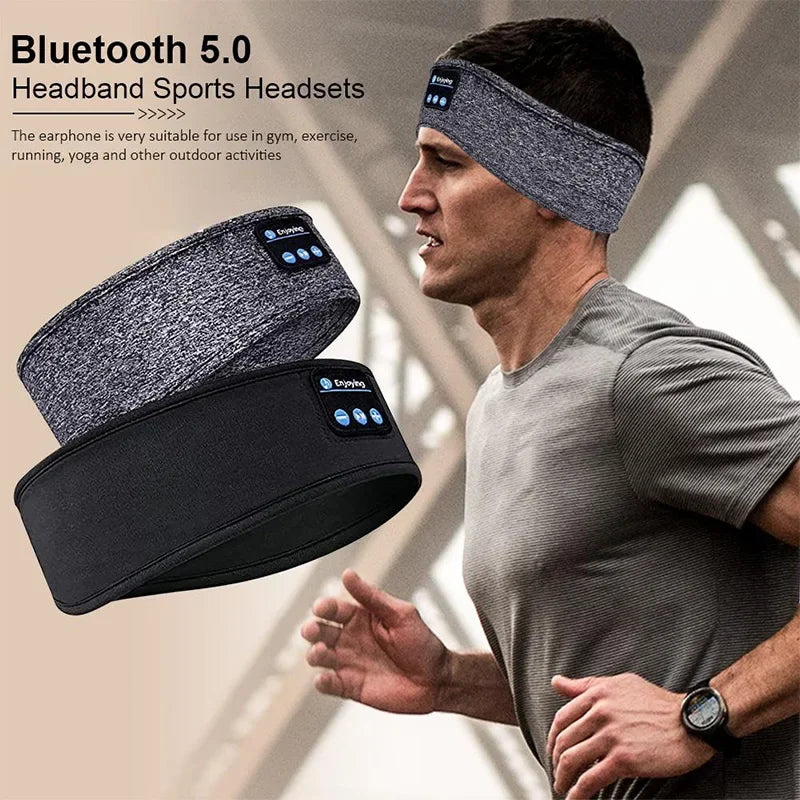 Phone Bluetooth Earphones Sports Sleeping Headband Elastic Wireless Headphones Music Eye Mask Wireless Bluetooth Headset Headband