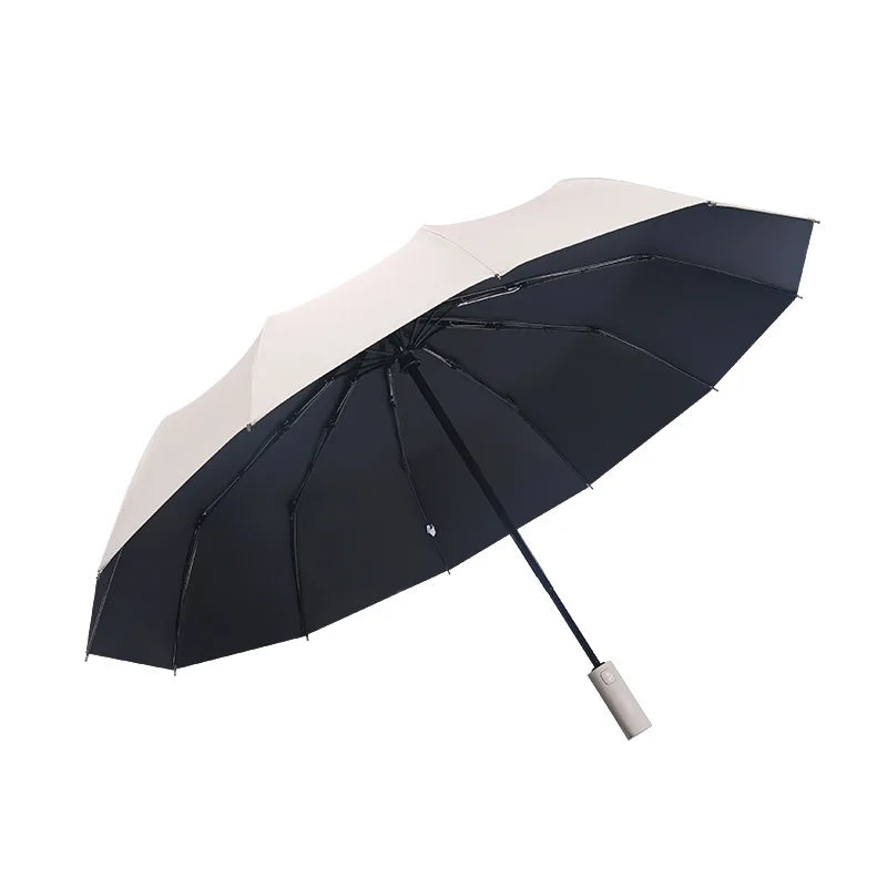 Xiaomi 24 Automatic Umbrella Open Close Light Collapsible Large Format Outdoor Sunshade UV Protection Automatic Umbrella Bone Solid Color