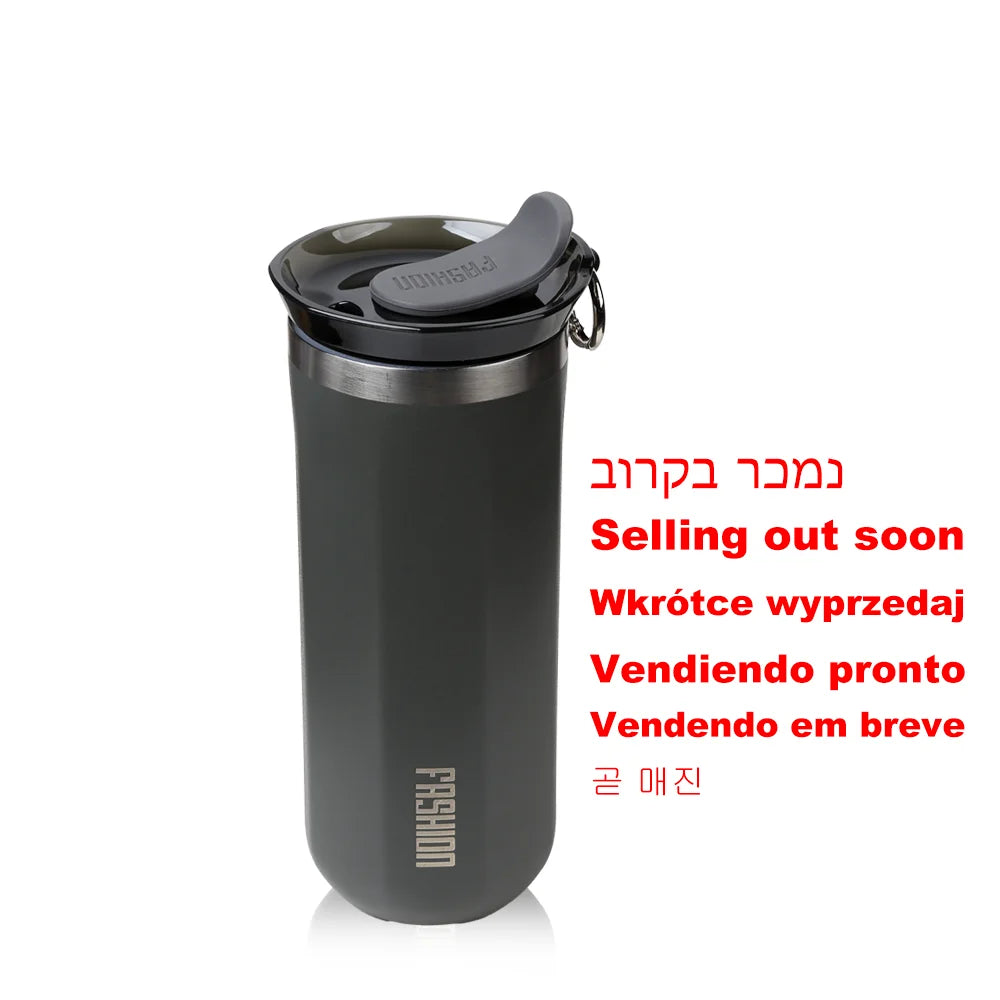 Thermal Mug Thermos Bottle for Coffee Tumbler Cup Water Bottle Stainless Steel Insulated Vacuum Flask Leakproof Travel Drinkware