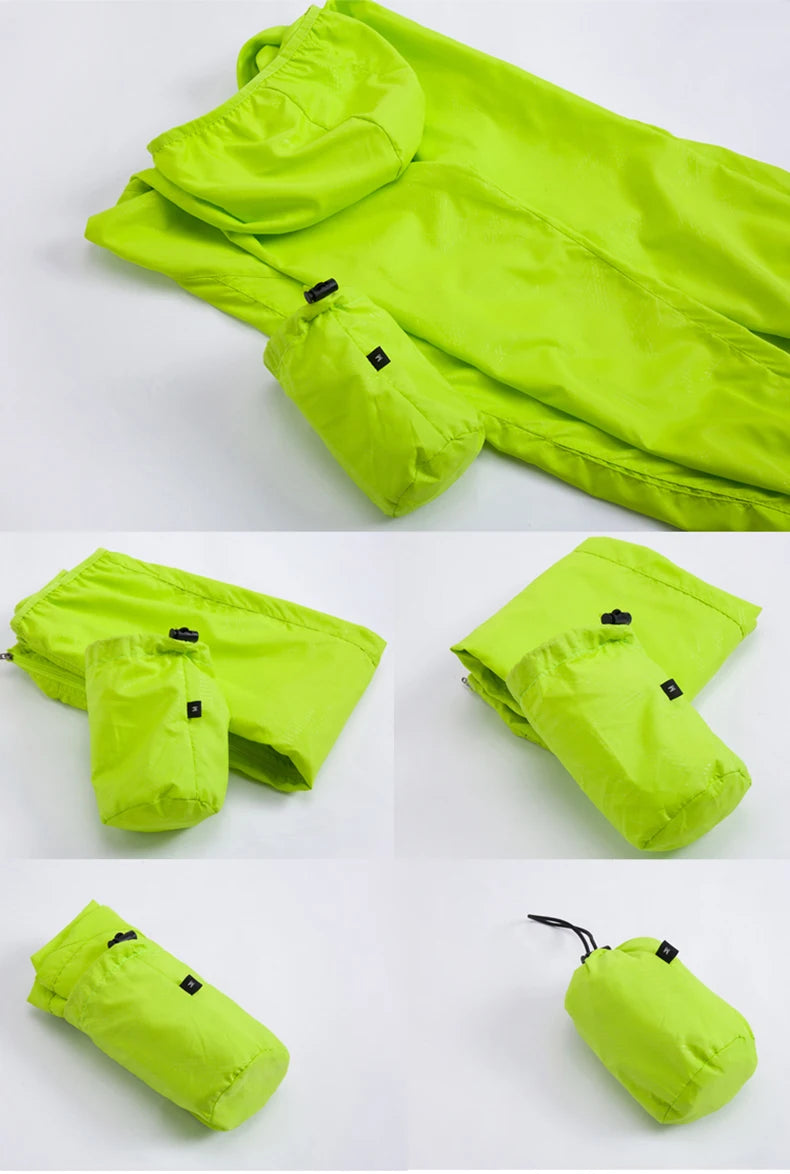 LNGXO Men Women Waterproof Hiking Jackets Sun Protection Windbreaker Camping Climbing Outdoor Rain Coat Unisex Portable Clothes