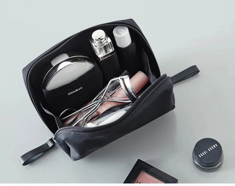 2025 New Women Cosmetic Bag Solid Colour Korean Style Makeup Bag Pouch Toiletry Bag Waterproof Makeup Organizer Case Luxury Bag