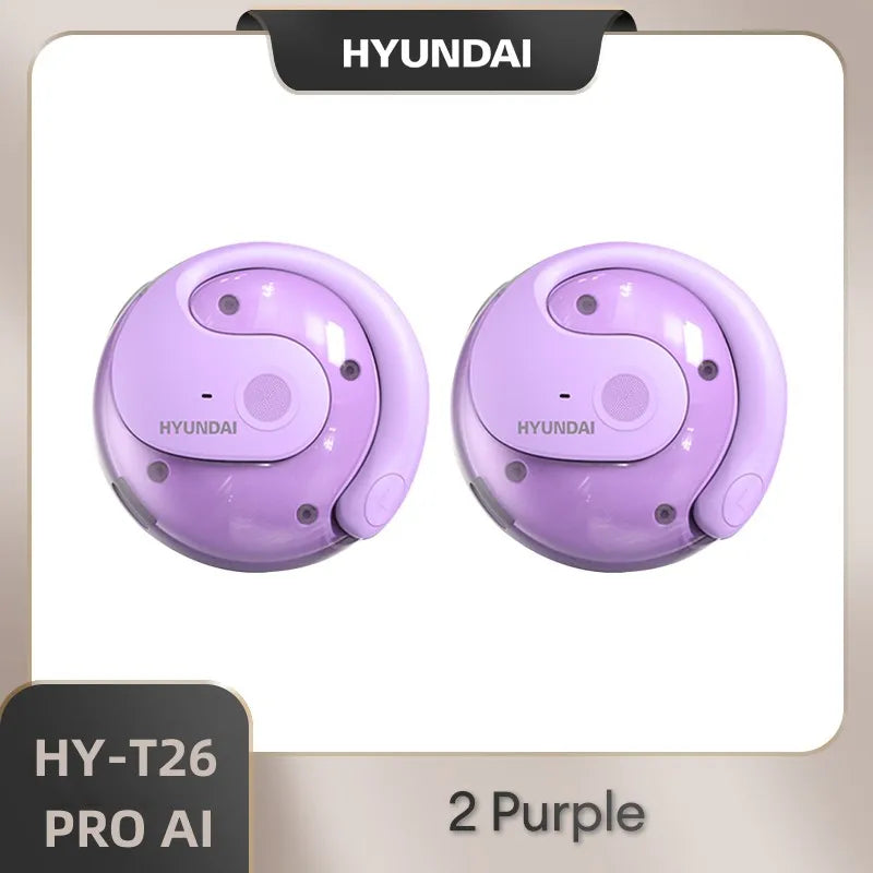 AI Real Time Translator HYUNDAI HY-T26 PRO Earbuds 98% Accuracy Wireless BT Translation Earphones for Travel Business Learning
