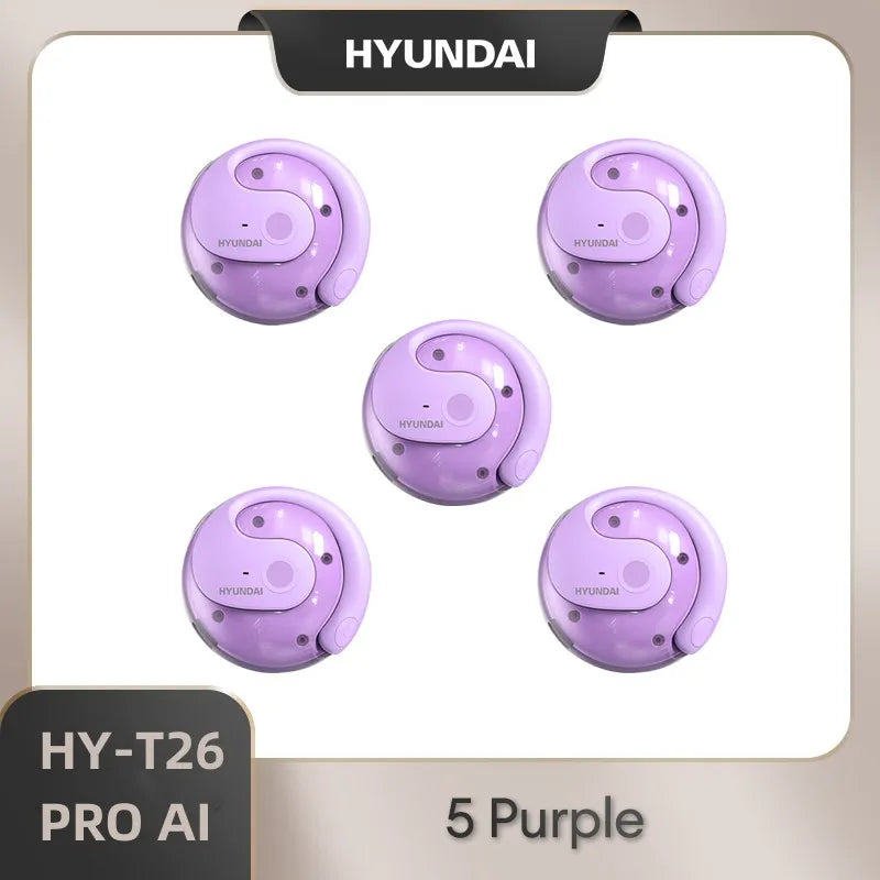 AI Real Time Translator HYUNDAI HY-T26 PRO Earbuds 98% Accuracy Wireless BT Translation Earphones for Travel Business Learning