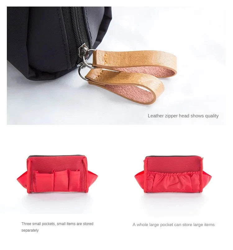 2025 New Women Cosmetic Bag Solid Colour Korean Style Makeup Bag Pouch Toiletry Bag Waterproof Makeup Organizer Case Luxury Bag