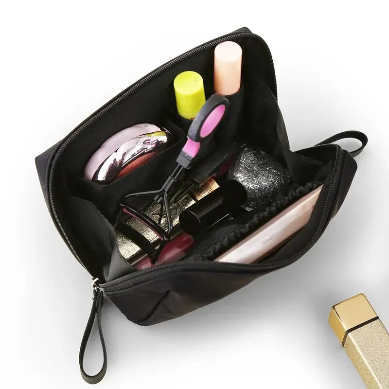 2025 New Women Cosmetic Bag Solid Colour Korean Style Makeup Bag Pouch Toiletry Bag Waterproof Makeup Organizer Case Luxury Bag