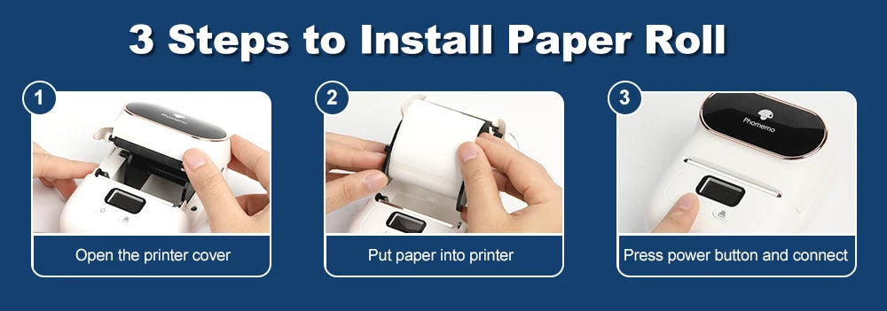 Phomemo M110 Thermal Wireless Label Printer Portable Bluetooth Sticker Mini Printer Barcode Label Maker Price Tag Printers DIY